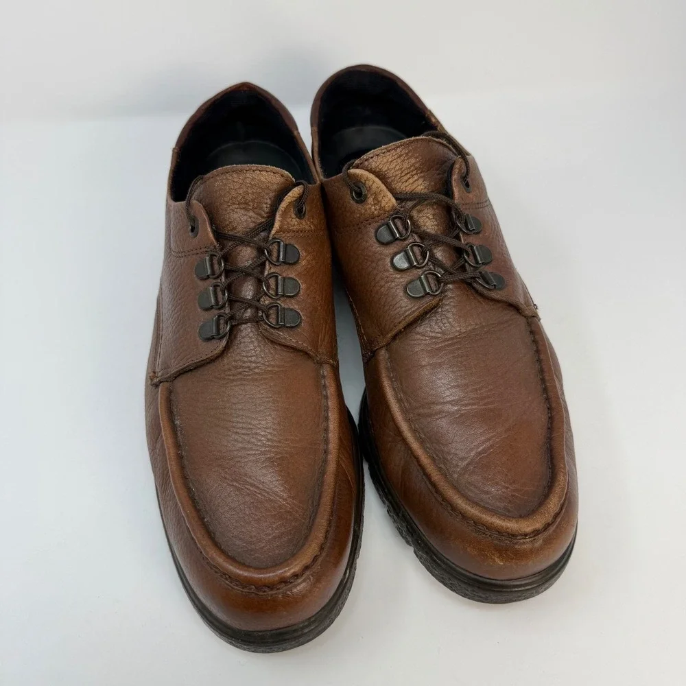 Red Wing Shoes Mens 12 B Brown Pebbled Leather Moc Toe  display picture 1